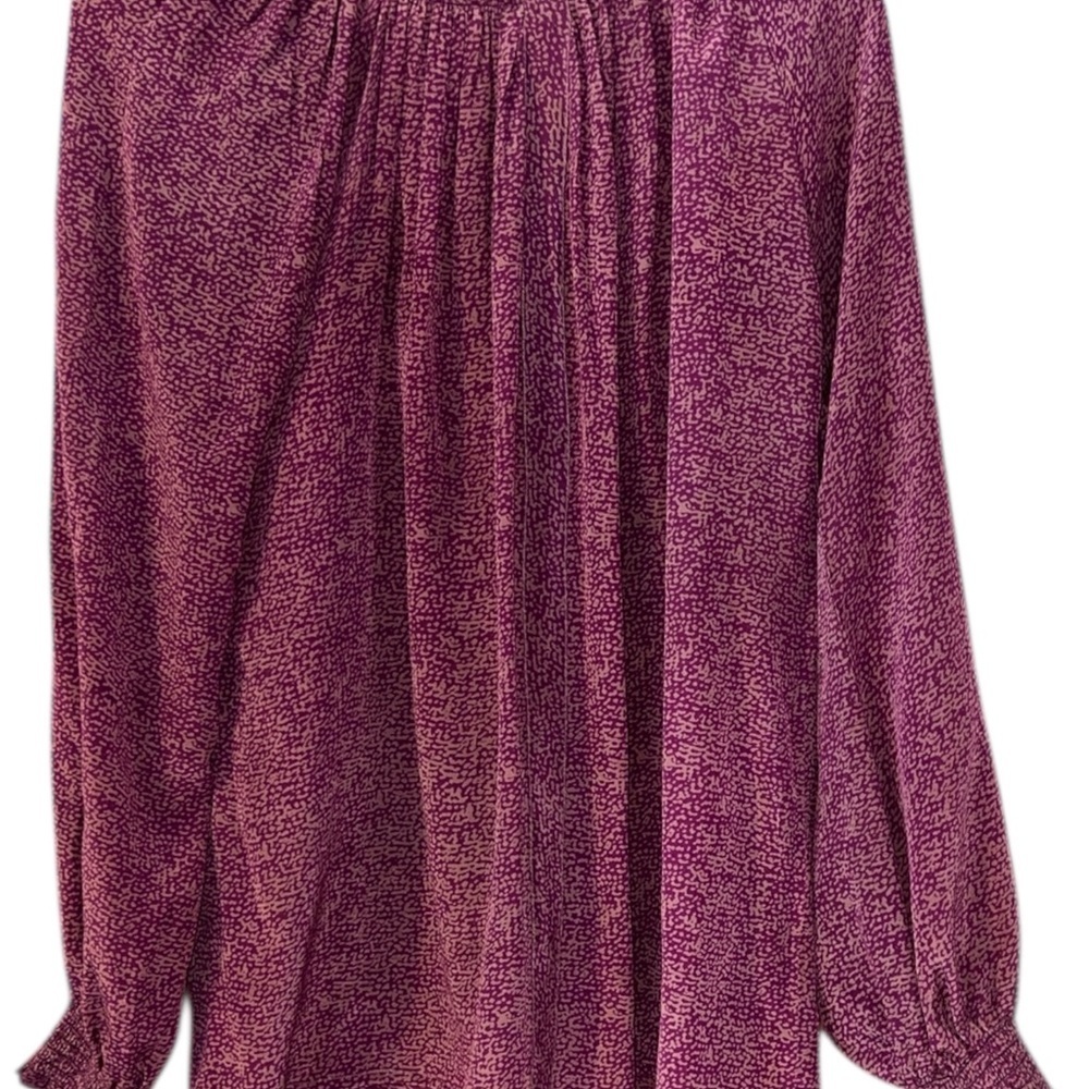 Rungolee Silk Chic Plum Women's Blouse Size S